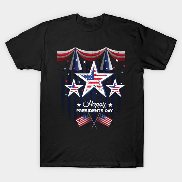 Happy President's Day T-Shirt by malbajshop